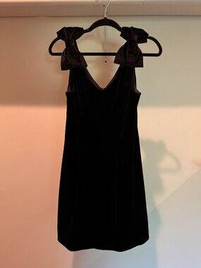 Tyler Boe Velvet Bow Cocktail Dress